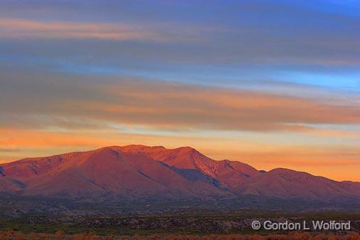 Mountain In Sunrise Glow_73439.jpg - Photographed in the Bosque del Apache National Wildlife Refuge near San Antonio, New Mexico USA. 